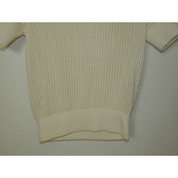 & Other Stories Sweater Ivory‎ Open Crochet Open Knit Women Size Small - Picture 7 of 8